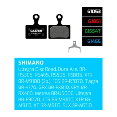 Brzdové destičky Galfer FD496 - Shimano