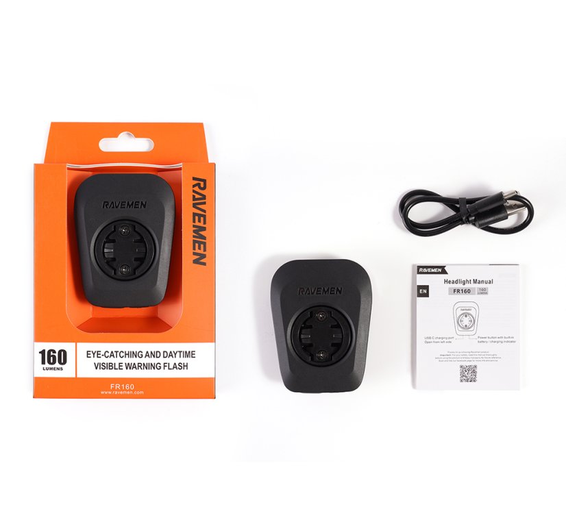 Přední světlo Ravemen FR160 s hliníkovým adaptérem