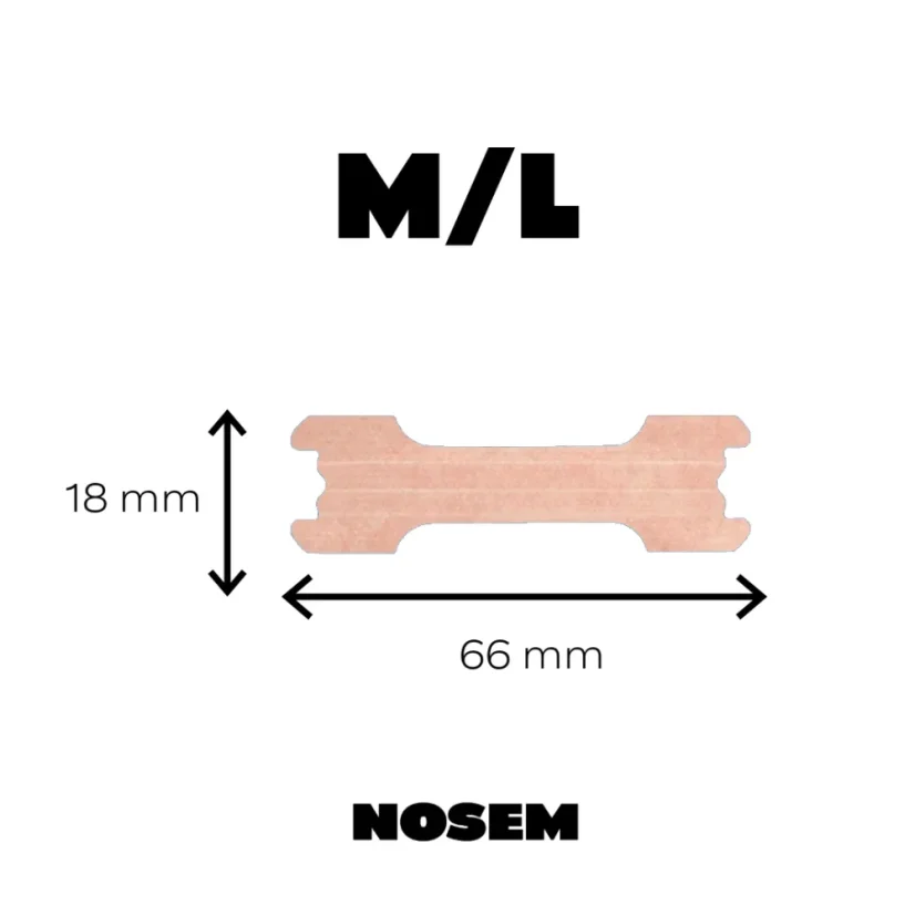 Pásky na nos Nosem 30ks - Barva: Tělové, Velikost: S/M