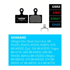 Brzdové destičky Galfer FD496 - Shimano