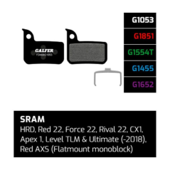Brzdové destičky Galfer FD469 - Sram