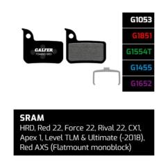 Brzdové destičky Galfer FD469 - Sram