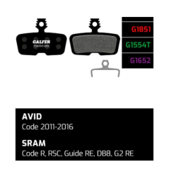 Brzdové destičky Galfer FD455 - Avid, Sram
