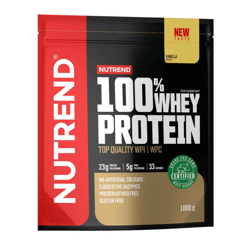 Syrovátkový protein Nutrend 100% Whey Protein - Příchuť: Vanilka Syrovátkový protein Nutrend 100% Whey Protein - Příchuť: Vanilka