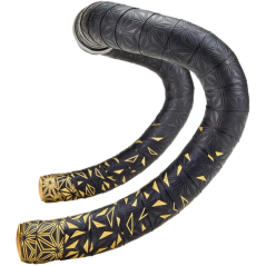 Omotávka Supacaz Super Sticky Kush Classic Gold Print/Gold Plugs