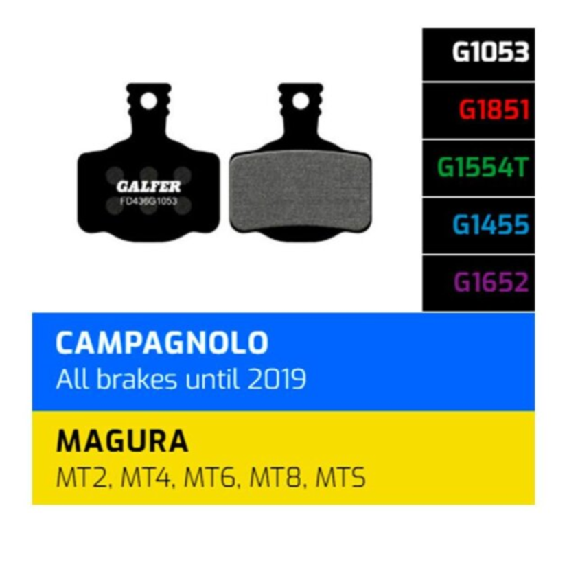 Brzdové destičky Galfer FD436 - Magura, Campagnolo